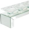 imageDeco 79 Glass Candle Holder 4quot x 4quot x 14quot SilverClear