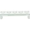 imageDeco 79 Glass Candle Holder 4quot x 4quot x 14quot SilverClear