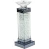 imageDeco 79 Glass Candle Holder 4quot x 4quot x 14quot SilverClear