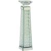 imageDeco 79 Glass Candle Holder 4quot x 4quot x 14quot SilverClear