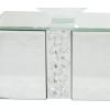 imageDeco 79 Glass Candle Holder 4quot x 4quot x 14quot SilverClear