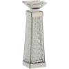 imageDeco 79 Glass Candle Holder 4quot x 4quot x 14quot SilverClear