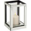 imageDeco 79 Glass Candle Holder 4quot x 4quot x 14quot SilverSilver