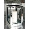 imageDeco 79 Glass Candle Holder 4quot x 4quot x 14quot SilverSilver