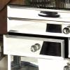 imageDeco 79 Glass Decorative Jewelry Box Mirrored 4 Drawer Jewelry Organizer with Flip Top Storage Jewelry Holder 11quot x 9quot x 6quot Silver