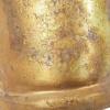 imageDeco 79 Gold Metal Tibetan Inspired Decorative Giant XL Cow Bells with Jute Hanging Rope Set of 3 10quot8quot6quotH  CylindricalDark Gold