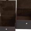 imageDeco 79 Leather Handmade Decorative Box Storage Decorative Keepsake Boxes with Snap Front Closure and Detailed Stitching Set of 2 Storage Boxes 10quot 8quot W Dark BrownDark Brown