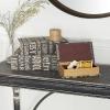 imageDeco 79 Linen Fabric Decorative Box Storage Book Book Shaped Boxes with Typography and Gold Page Inspired Detail Set of 3 Decorative Keepsake Boxes 12 9 7quot H Light GrayBlack