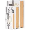 imageDeco 79 Linen Fabric Decorative Box Storage Book Book Shaped Boxes with Typography and Gold Page Inspired Detail Set of 3 Decorative Keepsake Boxes 12 9 7quot H Light GrayWhite