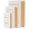 imageDeco 79 Linen Fabric Decorative Box Storage Book Book Shaped Boxes with Typography and Gold Page Inspired Detail Set of 3 Decorative Keepsake Boxes 12 9 7quot H Light GrayWhite