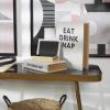 imageDeco 79 Linen Fabric Decorative Box Storage Book Book Shaped Boxes with Typography and Gold Page Inspired Detail Set of 3 Decorative Keepsake Boxes 12 9 7quot H Light GrayLight Gray