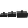 imageDeco 79 Marble Decorative Box Decorative Keepsake Boxes with Gold Final Set of 3 Storage Boxes 9quot 7quot 6quotW GreenBlack