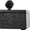 imageDeco 79 Marble Decorative Box Decorative Keepsake Boxes with Gold Final Set of 3 Storage Boxes 9quot 7quot 6quotW GreenBlack