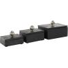 imageDeco 79 Marble Decorative Box Decorative Keepsake Boxes with Gold Final Set of 3 Storage Boxes 9quot 7quot 6quotW GreenBlack