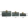 imageDeco 79 Marble Decorative Box Decorative Keepsake Boxes with Gold Final Set of 3 Storage Boxes 9quot 7quot 6quotW GreenGreen