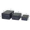 imageDeco 79 Marble Decorative Box Decorative Keepsake Boxes with Gold Linear Lines Set of 3 Storage Boxes 9quot 7quot 6quotW Black