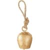 imageDeco 79 Metal Heart Indoor Outdoor Decorative Cow Bells Tibetan Inspired Meditation Bell with 6 Bells on Jute Hanging Rope Cow Bell 4quot x 2quot x 35quot RedGold
