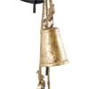 imageDeco 79 Metal Heart Indoor Outdoor Decorative Cow Bells Tibetan Inspired Meditation Bell with 6 Bells on Jute Hanging Rope Cow Bell 4quot x 2quot x 35quot RedGold