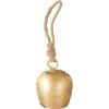 imageDeco 79 Metal Heart Indoor Outdoor Decorative Cow Bells Tibetan Inspired Meditation Bell with 6 Bells on Jute Hanging Rope Cow Bell 4quot x 2quot x 35quot RedGold