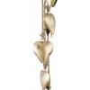 imageDeco 79 Metal Heart Indoor Outdoor Decorative Cow Bells Tibetan Inspired Meditation Bell with 6 Bells on Jute Hanging Rope Cow Bell 4quot x 2quot x 35quot RedGold