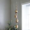 imageDeco 79 Metal Heart Indoor Outdoor Decorative Cow Bells Tibetan Inspired Meditation Bell with 6 Bells on Jute Hanging Rope Cow Bell 4quot x 2quot x 35quot RedGold