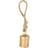 imageDeco 79 Metal Heart Indoor Outdoor Decorative Cow Bells Tibetan Inspired Meditation Bell with 6 Bells on Jute Hanging Rope Cow Bell 4quot x 2quot x 35quot RedGold