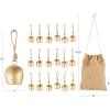 imageDeco 79 Metal Heart Indoor Outdoor Decorative Cow Bells Tibetan Inspired Meditation Bell with 6 Bells on Jute Hanging Rope Cow Bell 4quot x 2quot x 35quot RedGold