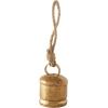 imageDeco 79 Metal Heart Indoor Outdoor Decorative Cow Bells Tibetan Inspired Meditation Bell with 6 Bells on Jute Hanging Rope Cow Bell 4quot x 2quot x 35quot RedGold