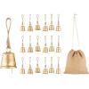 imageDeco 79 Metal Heart Indoor Outdoor Decorative Cow Bells Tibetan Inspired Meditation Bell with 6 Bells on Jute Hanging Rope Cow Bell 4quot x 2quot x 35quot RedGold