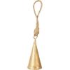 imageDeco 79 Metal Heart Indoor Outdoor Decorative Cow Bells Tibetan Inspired Meditation Bell with 6 Bells on Jute Hanging Rope Cow Bell 4quot x 2quot x 35quot RedGold