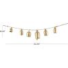 imageDeco 79 Metal Heart Indoor Outdoor Decorative Cow Bells Tibetan Inspired Meditation Bell with 6 Bells on Jute Hanging Rope Cow Bell 4quot x 2quot x 35quot RedGold