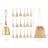 imageDeco 79 Metal Heart Indoor Outdoor Decorative Cow Bells Tibetan Inspired Meditation Bell with 6 Bells on Jute Hanging Rope Cow Bell 4quot x 2quot x 35quot RedGold