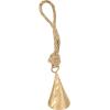 imageDeco 79 Metal Heart Indoor Outdoor Decorative Cow Bells Tibetan Inspired Meditation Bell with 6 Bells on Jute Hanging Rope Cow Bell 4quot x 2quot x 35quot RedGold