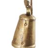 imageDeco 79 Metal Heart Indoor Outdoor Decorative Cow Bells Tibetan Inspired Meditation Bell with 6 Bells on Jute Hanging Rope Cow Bell 4quot x 2quot x 35quot RedGold