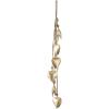 imageDeco 79 Metal Heart Indoor Outdoor Decorative Cow Bells Tibetan Inspired Meditation Bell with 6 Bells on Jute Hanging Rope Cow Bell 4quot x 2quot x 35quot RedGold