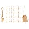 imageDeco 79 Metal Heart Indoor Outdoor Decorative Cow Bells Tibetan Inspired Meditation Bell with 6 Bells on Jute Hanging Rope Cow Bell 4quot x 2quot x 35quot RedGold