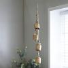 imageDeco 79 Metal Heart Indoor Outdoor Decorative Cow Bells Tibetan Inspired Meditation Bell with 6 Bells on Jute Hanging Rope Cow Bell 4quot x 2quot x 35quot RedGold