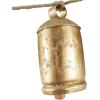 imageDeco 79 Metal Heart Indoor Outdoor Decorative Cow Bells Tibetan Inspired Meditation Bell with 6 Bells on Jute Hanging Rope Cow Bell 4quot x 2quot x 35quot RedGold