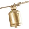 imageDeco 79 Metal Heart Indoor Outdoor Decorative Cow Bells Tibetan Inspired Meditation Bell with 6 Bells on Jute Hanging Rope Cow Bell 4quot x 2quot x 35quot RedGold