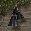 imageDeco 79 Rustic Metal Cowbell Decorative Bells 12quot 15quot 20quotH SilverBlack