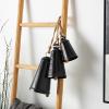 imageDeco 79 Rustic Metal Cowbell Decorative Bells 12quot 15quot 20quotH SilverBlack