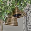 imageDeco 79 Rustic Metal Cowbell Decorative Bells 12quot 15quot 20quotH SilverBronze