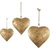 imageDeco 79 Rustic Metal Cowbell Decorative Bells 20quot 17quot 12quotH GoldGold