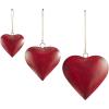 imageDeco 79 Rustic Metal Cowbell Decorative Bells 20quot 17quot 12quotH GoldRed