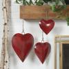 imageDeco 79 Rustic Metal Cowbell Decorative Bells 20quot 17quot 12quotH GoldRed