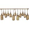 imageDeco 79 Rustic Metal Cowbell Decorative Bells 48quot x 6quot x 20quot SilverBronze