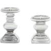 imageDeco 79 Traditional Glass Candle Holder 7quot and 9quot ClearClear