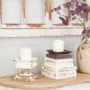 imageDeco 79 Wood Candle Holder Set of 2 7quot 6quot H White