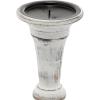 imageDeco 79 Wood Decorative Candle Holder Candle Stand Set of 3 Candlestick Holder 6quot 8quot 10quotH White