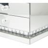 imageDeco 79 Wooden Decorative Jewelry Box Mirrored 3 Drawers Jewelry Organizer with Crystal Embellishments Jewelry Holder 11quot x 8quot x 11quot Silver11 x 8 x 11